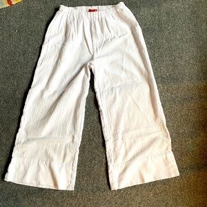 oh My Guaze white cropped pants